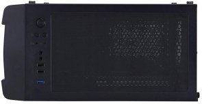 Корпус 1stPlayer D4-BK-4F1 Black with window