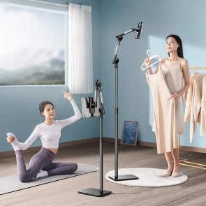 Універсальний тримач RTAKO LD052 1.4M Three-axis Turbine Self-locking Lazy Bracket Black (6930539533615)