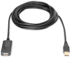  Кабель Digitus AM / AF 5m Black (DA-70130-4)