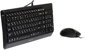 Фото: Комплект клавіатура+миша A4tech F1512 Black № 3 | KTC