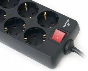 Фото: Мережевий фільтр Real-EL RS-8 Protect 8/3m Black (EL122300022) № 5 | KTC