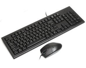 Комплект клавіатура+миша A4tech KR-8520D Black