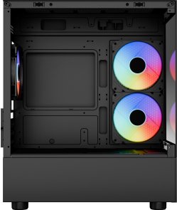 Корпус AeroCool Viewport Mini-G-BK-v2 Black with window (ACCM-ES09133.11)