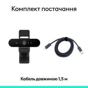 Фото: Web-камера Logitech Brio 4K Ultra HD for Business Graphite (960-001746) № 9 | KTC