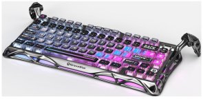Клавіатура Gravastar Mercury K1 Pro 80key GravaStar x Kailh Speedy Mint Linear Switch WL/BT/USB Cyberpunk (GSK1PRO_CBLK)