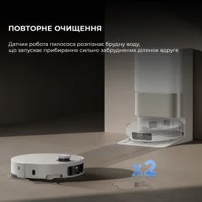 Фото: Робот-пилосос Dreame Bot X50 Ultra Complete White (RLX85CE-4-WH) № 19 | KTC