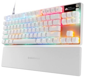 Клавіатура SteelSeries Apex Pro TKL Gen 3 OmniPoint 3.0 ENG/UKR USB White (64898)