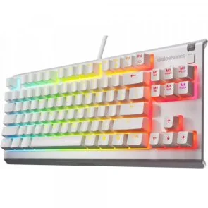 Фото: Клавіатура SteelSeries Apex 3 TKL ENG/UKR USB White (64819) № 2 | KTC