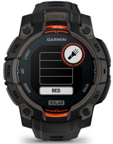 Смарт годинник Garmin Instinct 3 - 45 mm Solar Black with Black Band (010-02934-00)