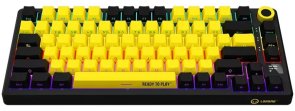 Клавіатура Lorgar KBP7075W Toxic Purple ENG WL/RT/USB Black/Yellow (LRG-KBP7075W-YL-US)