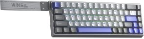 Клавіатура Aula WIN68 HE Max Magnetic Switch ENG/UKR Grey/White/Purple (6978080504081)