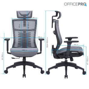 Крісло OfficePro Balance OC620 Black/Dark Gray (OC620-B-DG-DG)