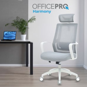Крісло OfficePro Harmony OC310-W-LG-LG White/Light Gray