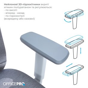 Крісло OfficePro Balance OC620 Gray/Dark Gray (OC620-G-DG-DG)