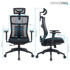 Крісло OfficePro Balance OC550-B-B-B Black