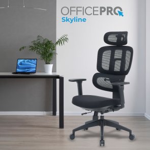 Крісло OfficePro Skyline OC580-B-B-B Black