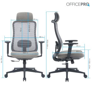 Крісло OfficePro Wave OC599 Black/Dark Gray (OC599-B-DG-DG)