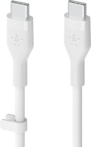 Кабель Belkin BoostCharge Flex 60W Type-C / Type-C 1m Black/White 2 Pack (CAB009BT1MBW2PK)