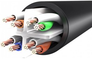Патч-корд Vention UTP RJ45 Cat.6 1.5m Black (IBEBG)