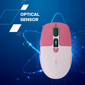 Миша Canyon MW-26 LCD Silent Dual Mode Wireless Pink (CNS-CMSW26P)
