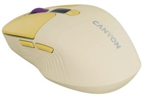 Миша Canyon MW-26 LCD Silent Dual Mode Wireless Yellow (CNS-CMSW26Y)