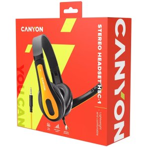 Гарнітура Canyon CNS-CHSC1BY Black/Yellow