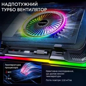 Фото: Підставка для ноутбука GamePro CP950 Black № 11 | KTC