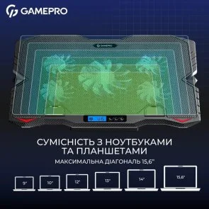 Фото: Підставка для ноутбука GamePro CP560 Black № 6 | KTC