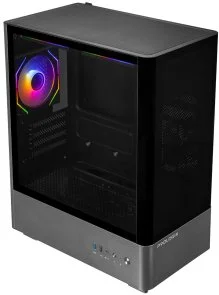 Фото: Корпус ProLogix Lumi GM-01AB Glass Black with window № 2 | KTC