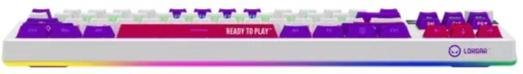 Клавіатура Lorgar KBP70TKLW Toxic Purple ENG WL/RT/USB White (LRG-KBP70TKLW-WH-US)