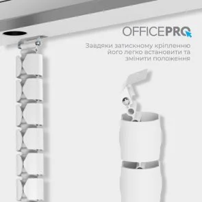 Фото: Органайзер для кабелів OfficePro CM630W White № 8 | KTC