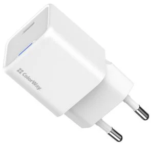 Фото: Зарядний пристрій ColorWay GaN Mini PD 30W White (CW-CHS054PD-WT) № 3 | KTC