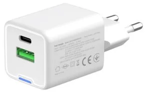 Фото: Зарядний пристрій ColorWay GaN Mini QC PD 35W White (CW-CHS055PD-WT) № 5 | KTC