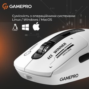 Миша GamePro Genesis Winner WL/BT/USB White (GM079W)