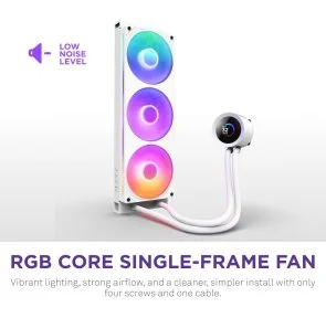 Фото: Система рідинного охолодження NZXT Kraken Plus 360 RGB White (RL-KR360-W2) № 5 | KTC