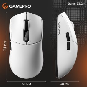 Миша GamePro Genesis Ranker WL/BT/USB White (GM012W)