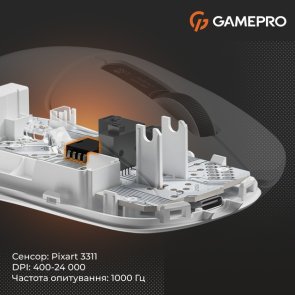 Миша GamePro Genesis Ranker WL/BT/USB White (GM012W)