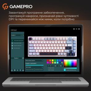 Клавіатура GamePro Genesis Warden MK160BL Outemu Red Switches White