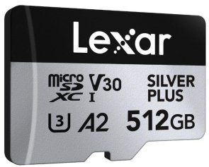 FLASH пам'ять Lexar Professional Silver Plus Micro SDXC 512Gb (LMSSIPL512G-BNANG)
