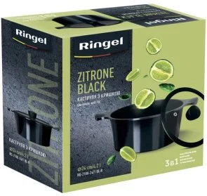 Фото: Каструля Ringel Zitrone 4.2L Black (RG-2108-24/1 BL-R) № 9 | KTC