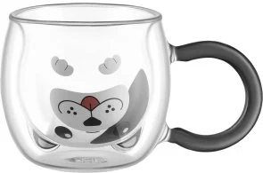 Фото: Набір чашок Ardesto Animals 280ml 2pcs Clear (AR2628BD) № 2 | KTC