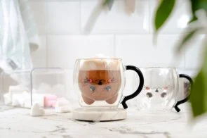 Фото: Набір чашок Ardesto Animals 250ml 2pcs Clear (AR2625BAR) № 6 | KTC