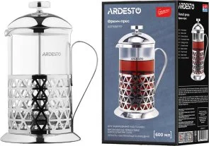 Фото: Френч-прес Ardesto Gemini Fasano 600ml Clear (AR1906FFP) № 3 | KTC