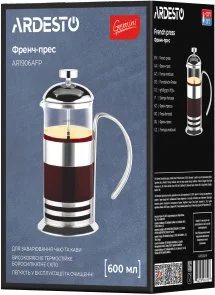 Фото: Френч-прес Ardesto Gemini Asti 600ml Clear (AR1906AFP) № 4 | KTC