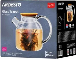 Фото: Заварник Ardesto Gemini 1200ml Clear (AR3012GBM) № 3 | KTC