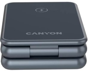 Бездротова зарядна станція Canyon OnCharge 309 3in1 15W Metal (CNS-WCS309M)