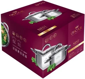 Фото: Набір каструль Oscar NEST 3.6L/ 1.9L 4pcs (OSR-4000/n) № 6 | KTC