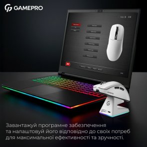Миша GamePro Asgard Thor WL/BT/USB White (GM023W)