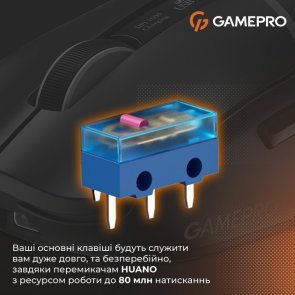 Миша GamePro Genesis Ranker WL/BT/USB Black (GM012B)