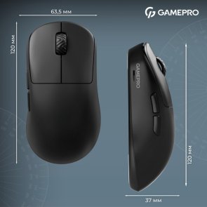 Миша GamePro Genesis Asgard Loki WL/USB Black (GM022B)